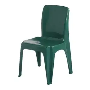 Armless Plastic Chair | Green