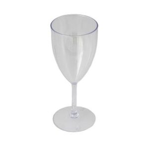 Plastic Wine Glass 200ml | Clear