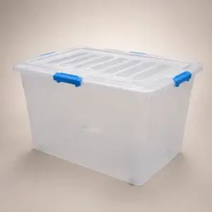 85L Clear Storage Container | With Wheels