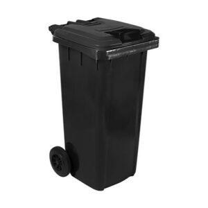 80Lt Black Wheelie Bin