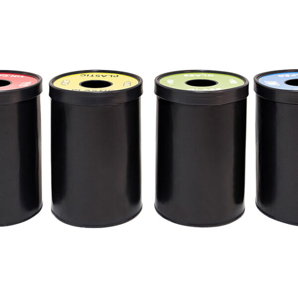 100Lt Recycling Bin | Single Hole | Plastics For Africa
