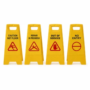 Yellow Safety Warning Sign